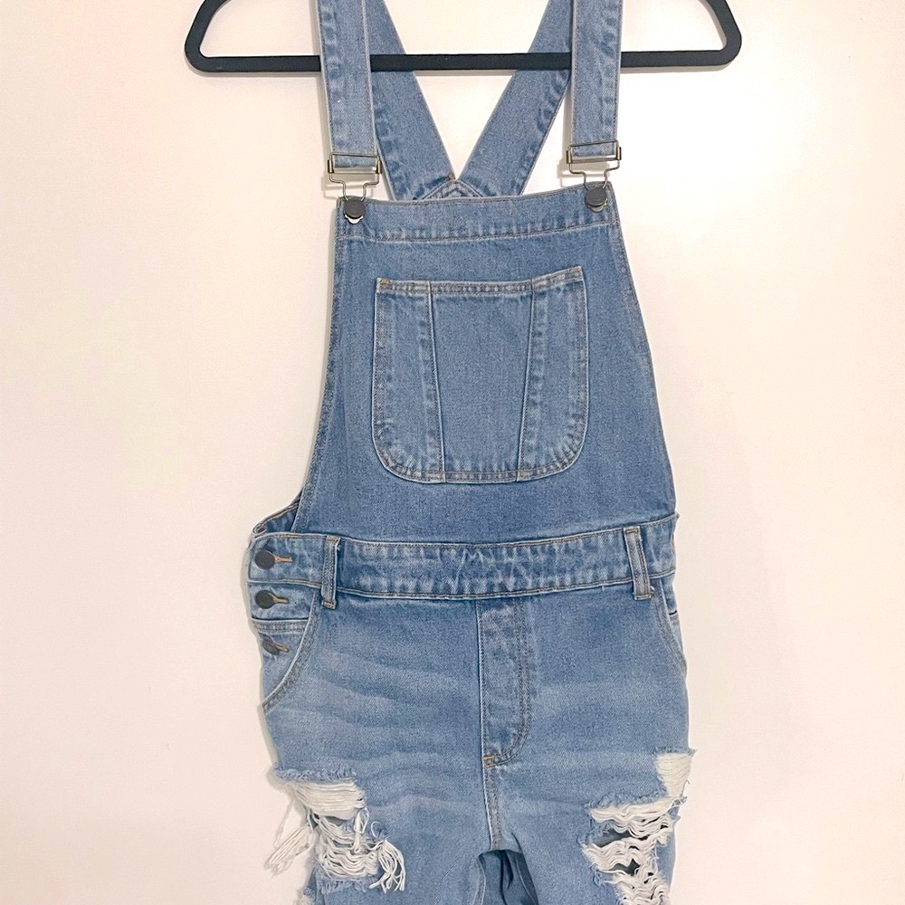 Distressed Overalls - Picture 2 of 8